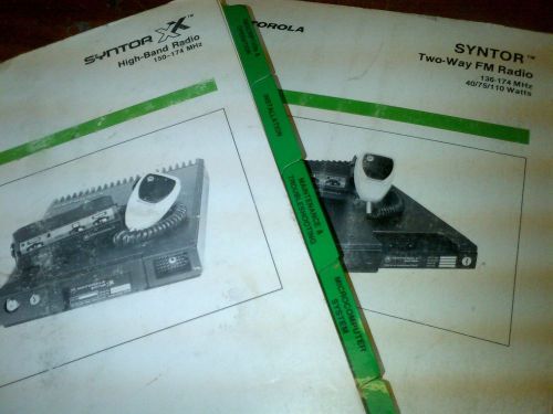 Motorola vhf radio syntor x 136-174 service manuals syntor xx lot for sale