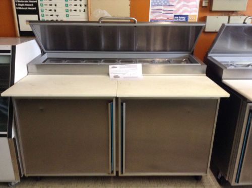 60&#034; silver king refrigerated pizza prep table 2 door - new for sale