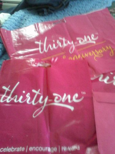 Thirty one customer bags