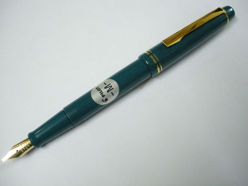 Teal Pilot 78G Fountain pen Medium nib free 6 cartridge black ink(Japan)
