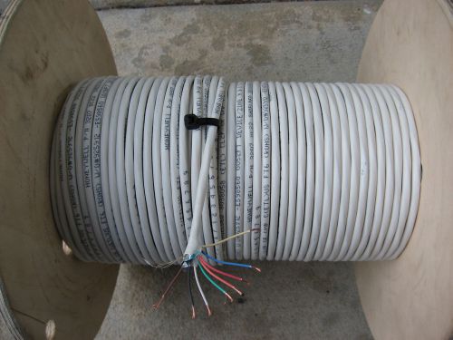 250&#039; white plenum rated access control security alarm cable shielded wire 22/8 for sale