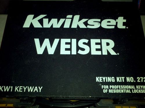 Kwikset WEISER Keying Kit 272 KW1 Keyway set, see description
