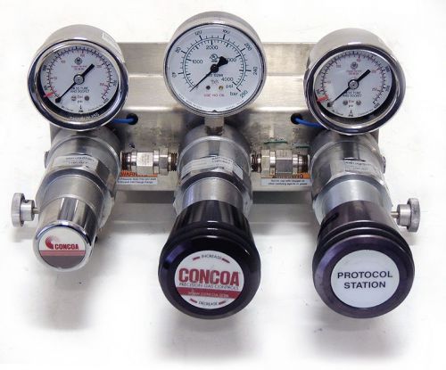 AMAT Concoa 530 Automatic Switchover Assy High Pressure Gas Regulators &amp; Gauges