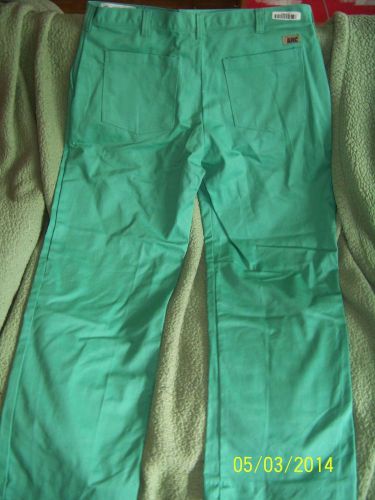 Magid Glove and Safety FR Flame Resistant HRC2  Welding Green Pants Sz 42 X 34