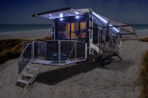 ___rv___awning___lights___led___complete kit tent stove camping camper pole diy for sale