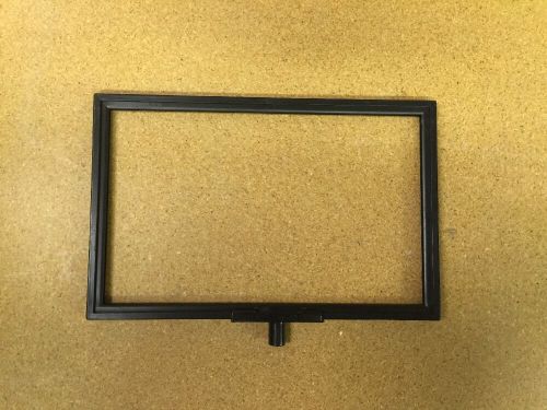 7&#034; x 11&#034; black plastic sign holder for retail clothing racks - 10 pieces for sale