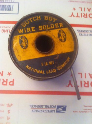 Vintage Dutch Boy Over 2 Pounds Solder Wire SOLDER