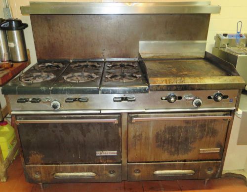 GARLAND 60&#034; COMMERCIAL STOVE WITH 6 BURNERS &amp; GRIDDLE