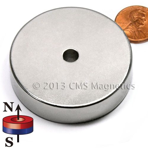 Neodymium magnets n42 2&#034;odx.25&#034;idx0.5&#034;h ndfeb rare earth ring magnet lot 2 for sale