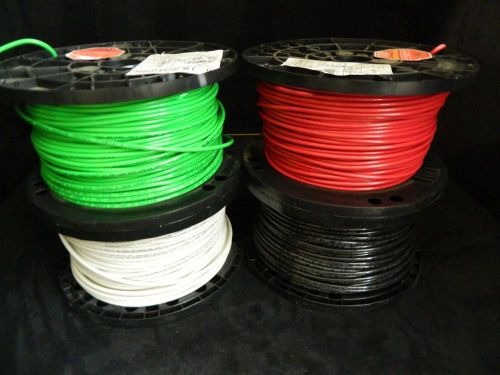 8 GAUGE THHN WIRE STRANDED 4 COLORS 125 FT EACH THWN 600V COPPER CABLE AWG