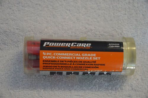 POWERCARE QUICK CONNECT NOZZLE SET AP31003A Pressure Power Washer NIB WOW