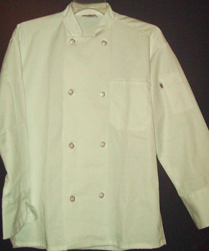 NWOT UNCOMMON THREADS UNISEX L/S CHEF JACKET - MD