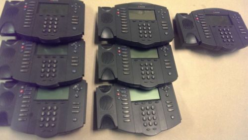 Lot of 7 Polycom SoundPoint IP 500 SIP Phones 2201-11500-001 30 Day Warranty