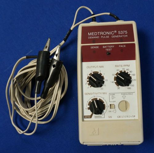 Medtronic 5375 Demand Pulse Generator &amp; Electro Clips