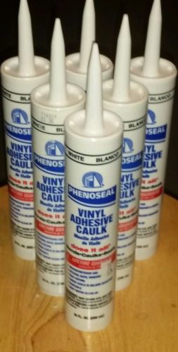 White adhesive caulk phenoseal 6 tubes