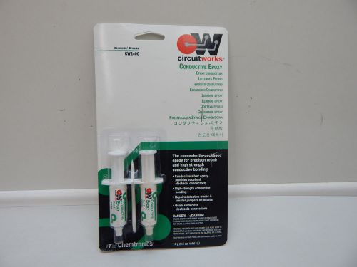Circuit Works CW2400 Conductive Silver Epoxy Adhesive Solderless Elect. Connect