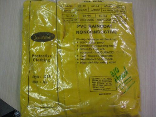 Protective Clothing PVC Raincoat Nonconductive XL Style:1225