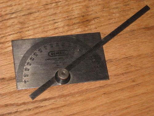 General Hardware MFG Stainless Steel Protractor No.19, USA