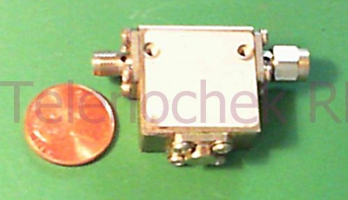 RF microwave single junction isolator 1864 MHz CF/  524 MHz BW/  40 Watt / data