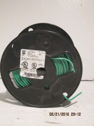 SOUTHWIRE E239019 GREEN 500FT SPOOL THHN/THWN WIRE 12 AWG SOLID 600V, F/SHIP NEW