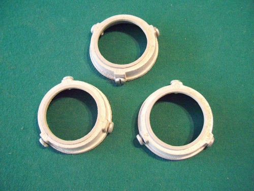 (3) - NEW - 2&#034; THREADLESS INSULATED BUSHINGS - CROUSE-HINDS
