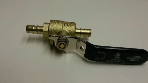 American valve 3/8-in brass pex in-line ball valve for sale