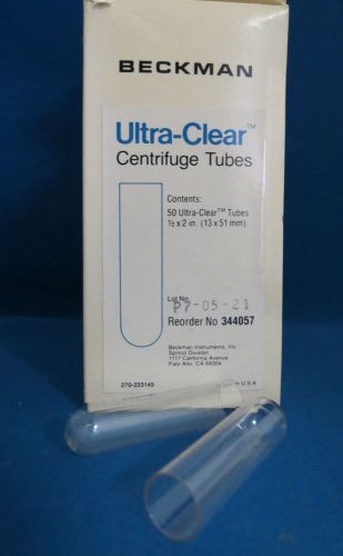 Beckman Ultra-Clear Centrifuge Tubes 5mL 13 x 51mm # 344057 Qty 50