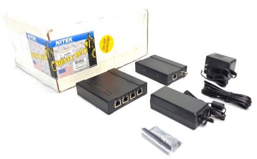 NEW Nitek VR448Coax IP Camera Extender With INTEGRATED 4 Port PoE Switch