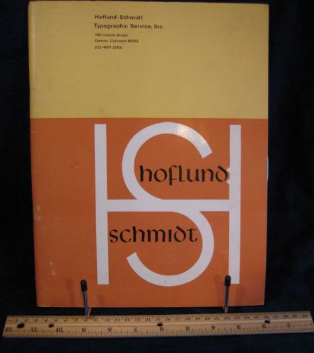 Vintage TYPOGRAPHIC Font Design Typography Denver Specimen Typefaces Book