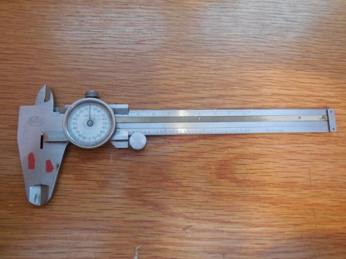 Helios 5&#034; Dial Vernier Caliper 1/1000&#034; scale Made in Germany