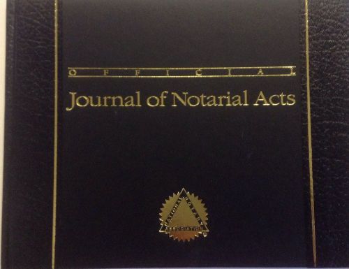 Official Journal of Notarial Acts Notary Public Record Book Hard Cover NEW
