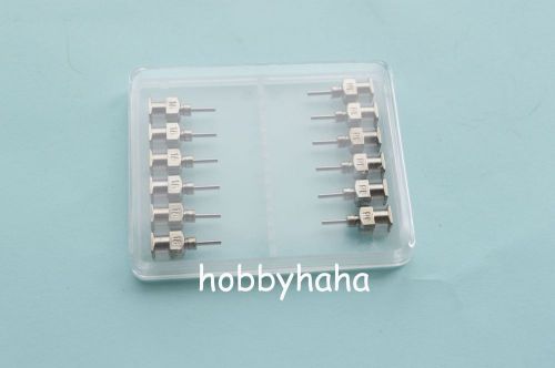 1/4&#034;  18G 12pcs  Blunt Stainless Steel Dispensing Syringe Needle Tips