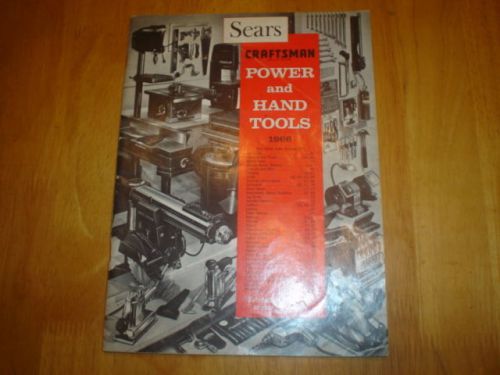 1966 SEARS CRAFTSMAN  POWER AND HAND TOOL CATALOG  VG COND