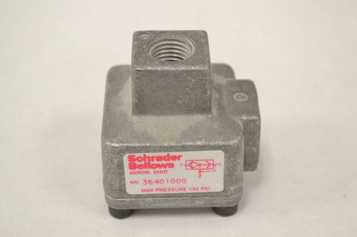Schrader bellows 36401000 150psi 1/4in npt pneumatic quick exhaust valve b307341 for sale