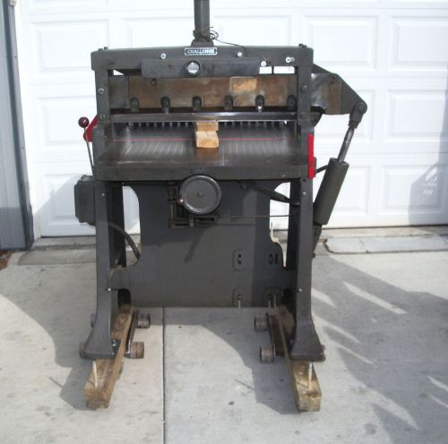 Challenge 305 h paper cutter, 305h6338, parts only, 3 phase, columbia, missouri for sale