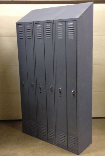 Single Tier Metal Lockers 6  Door