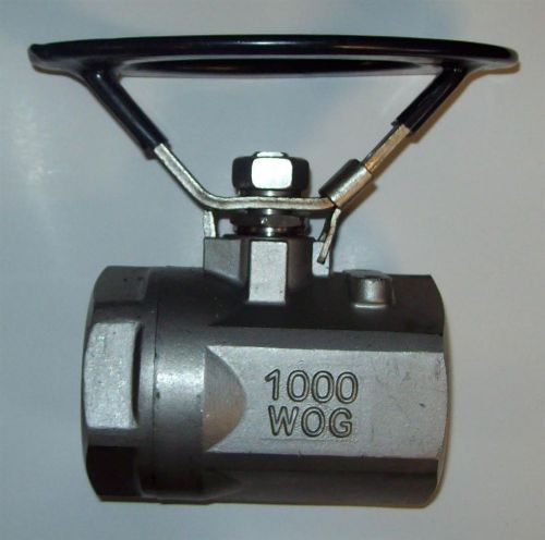 2&#034; stainless steel inline ball valve new 1000 wog for sale