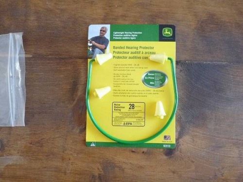 John Deere Banded Hearing Protector Extra Pods In Sealed Bag New