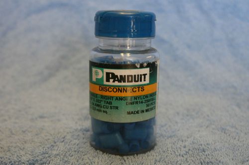 Lot 1 pack 50 pcs of panduit 14 dnfr14-250fib-l female right angle quick connect for sale
