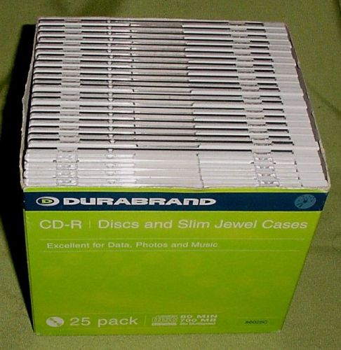 Durabrand 25 Empty Jewel CD Cases