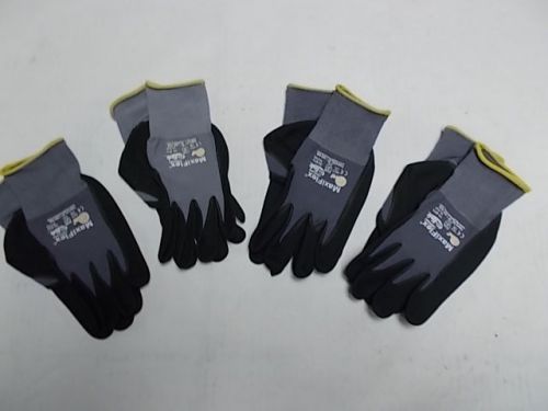 4-Pair G TEK MAXIFLEX ULTIMATE NITRILE COATED NYLON WORK GLOVES,SIZE EXTRA LARGE