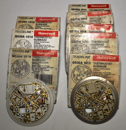 10 Honeywell Q539A1014 Thermostat SubBase T87F Round 3 Taupe 7 Gold Heat Cool