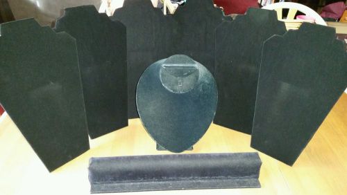 Black Velvet 8pc Jewelry display set
