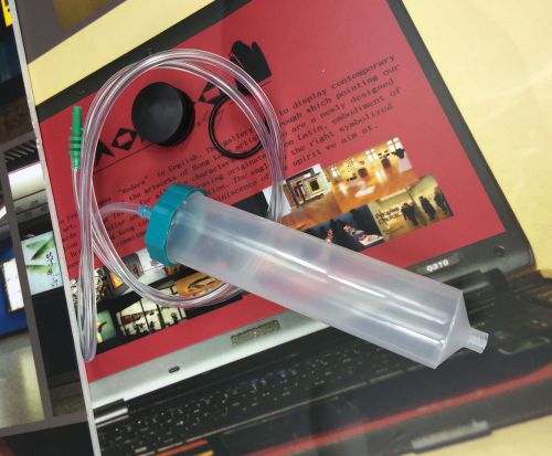 Glue liquid cartridge dispenser syringe barrel 200cc 200ml w adapter tube for sale