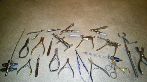 MILTEX MIXED LOT OF 20 MEDICAL EQUIPMENT . STAINLESS