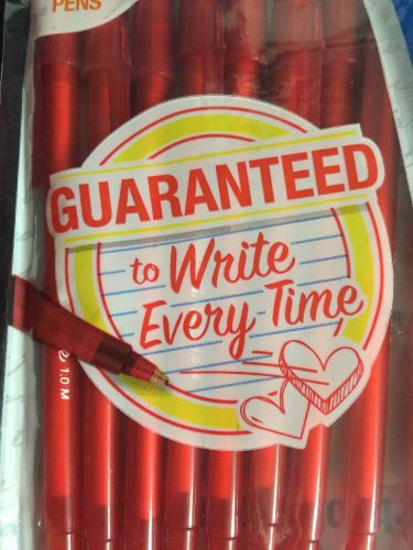 Paper Mate 10 Red Pens Guaranteed To Write Every Time M1.0