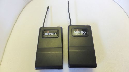 MIPRO MT-801A UHF FIXED SINGLE CH BODYPACK TRANSMITTER (lot of 2)