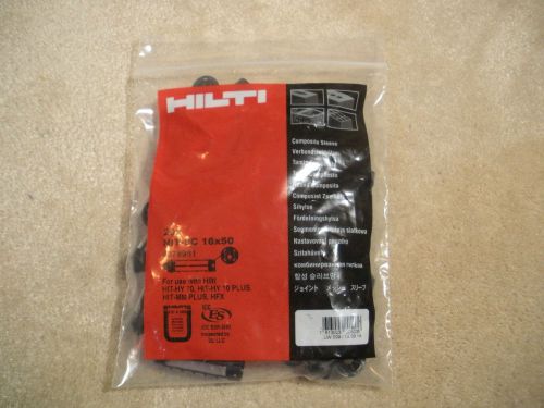 Hilti HIT-SC 16X50 Anchor Sleeves  Package of 20, Unopened