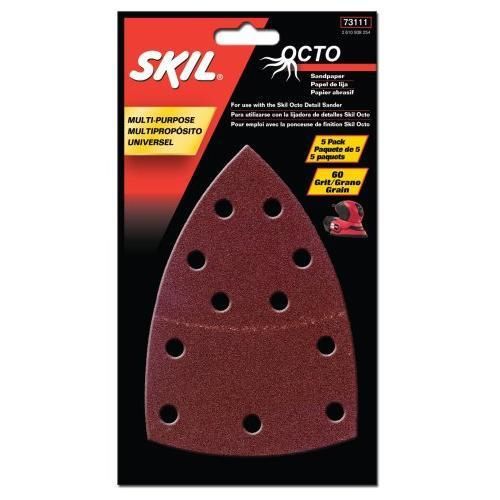 Skil 73111 octo sandpaper 60 grit - 5 pack new for sale