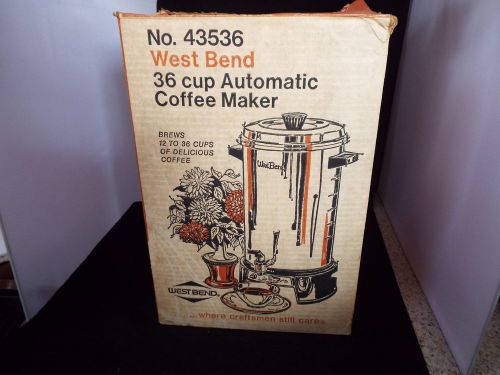 WEST BEND 36 CUP COFFEE MAKER NO. 43536
